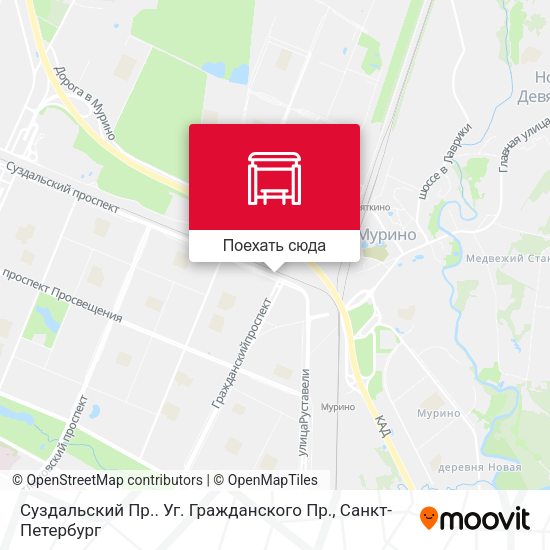 Карта Суздальский Пр.. Уг. Гражданского Пр.