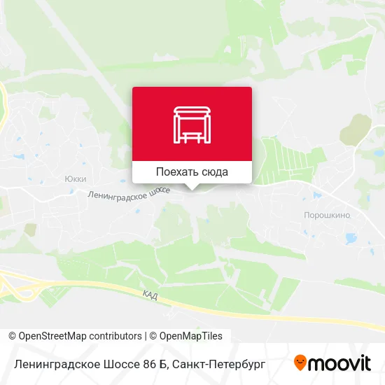 Карта Ленинградское Шоссе 86 Б