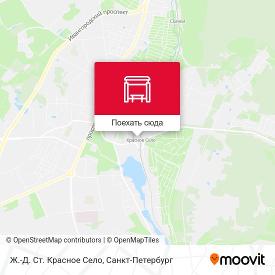 Карта Ж.-Д. Ст. Красное Село