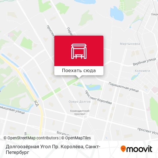Карта Долгоозёрная Угол Пр. Королёва