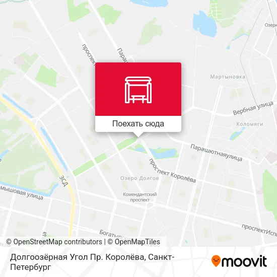 Карта Долгоозёрная Угол Пр. Королёва