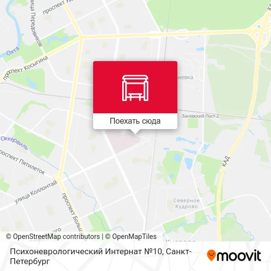 Карта Психоневрологический Интернат №10