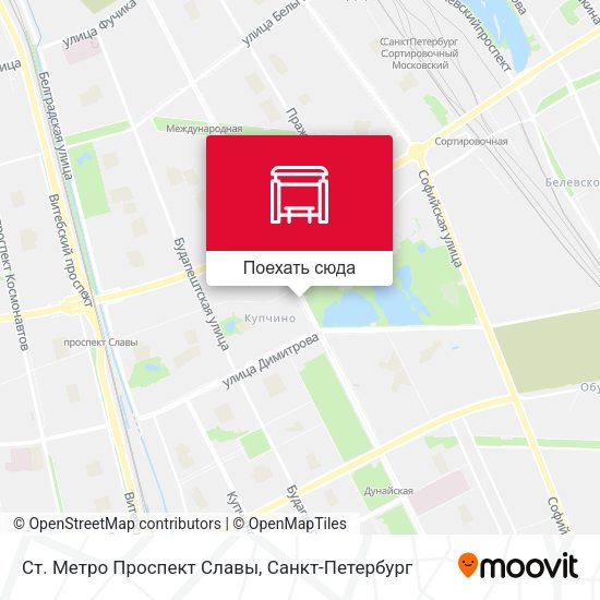 Карта Ст. Метро Проспект Славы