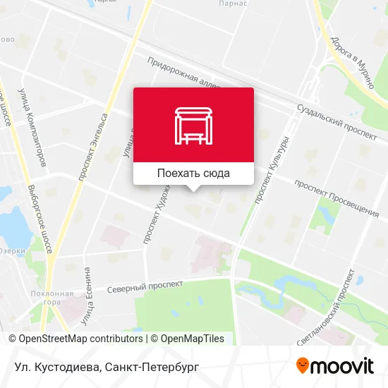 Карта Ул. Кустодиева