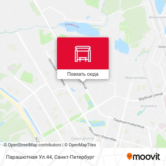 Карта Парашютная Ул.44