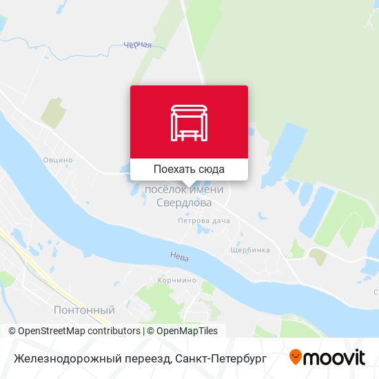 Карта Железнодорожный переезд