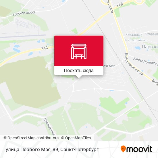 Карта улица Первого Мая, 89