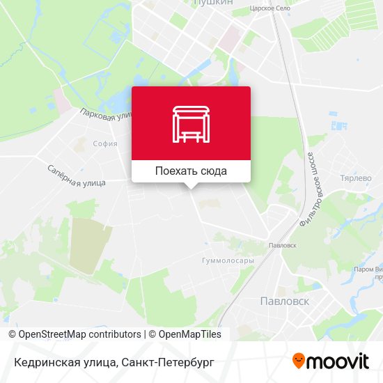 Карта Кедринская улица