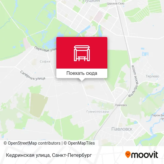 Карта Кедринская улица