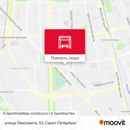Карта улица Ленсовета, 53