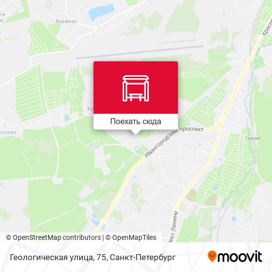 Карта Геологическая улица, 75