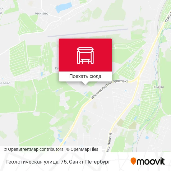 Карта Геологическая улица, 75
