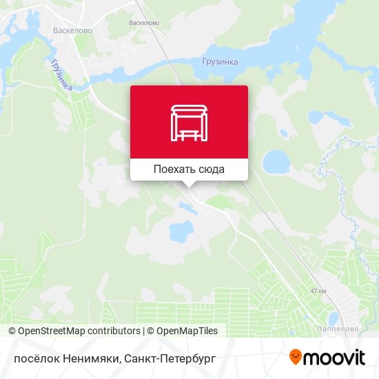 Карта посёлок Ненимяки