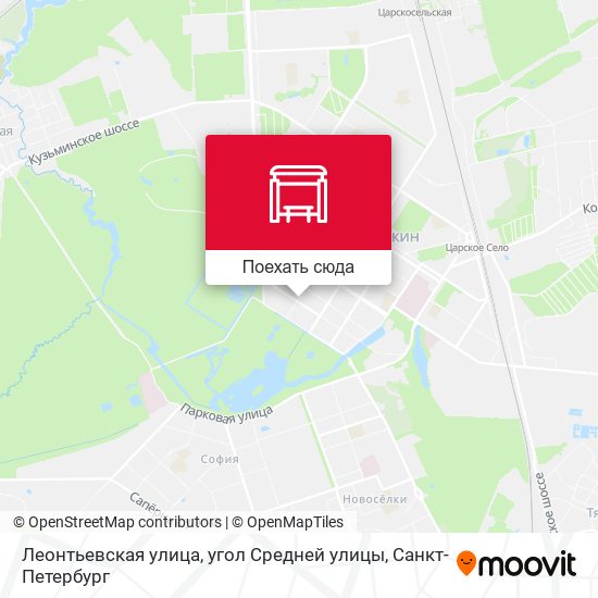 Карта Леонтьевская улица, угол Средней улицы