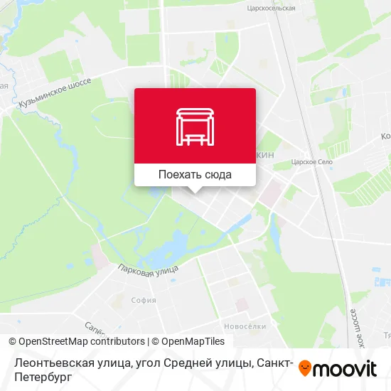 Карта Леонтьевская улица, угол Средней улицы