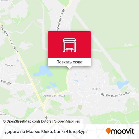Карта дорога на Малые Юкки