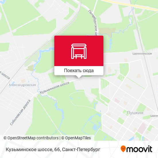 Карта Кузьминское шоссе, 66