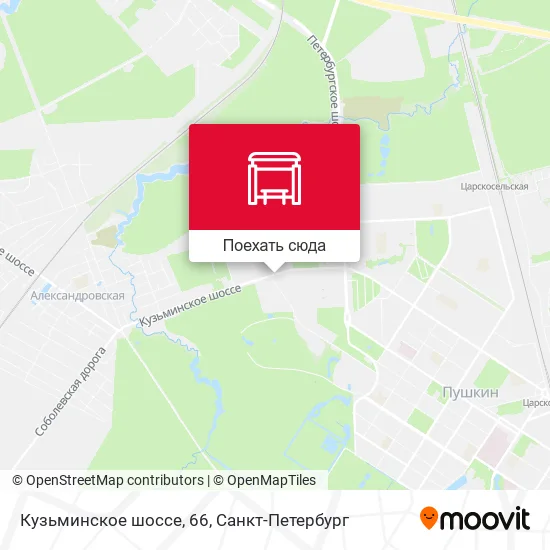 Карта Кузьминское шоссе, 66