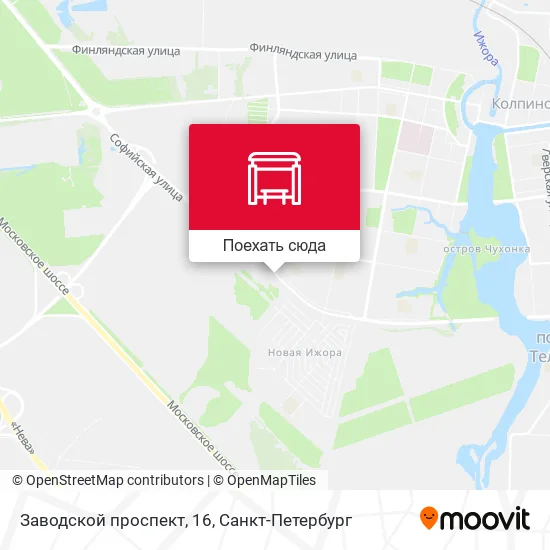 Карта Заводской проспект, 16