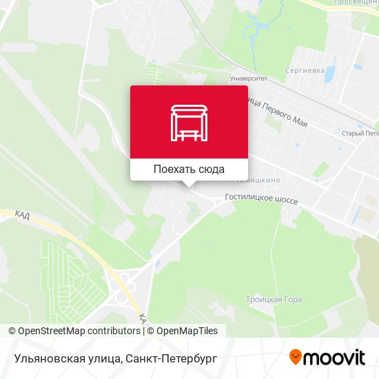 Карта Ульяновская улица