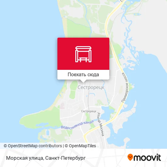 Карта Морская улица