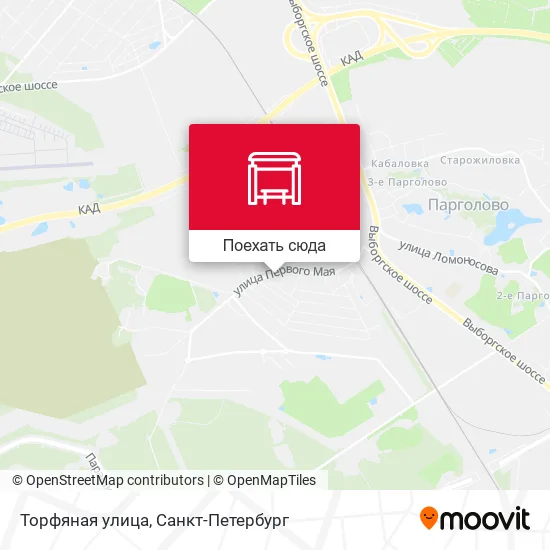 Карта Торфяная улица