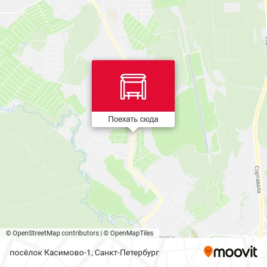 Карта посёлок Касимово-1