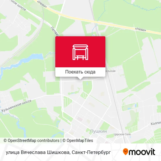 Карта улица Вячеслава Шишкова