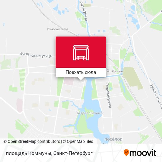 Карта площадь Коммуны