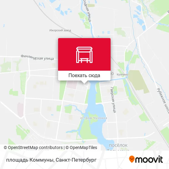 Карта площадь Коммуны