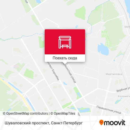 Карта Шуваловский проспект