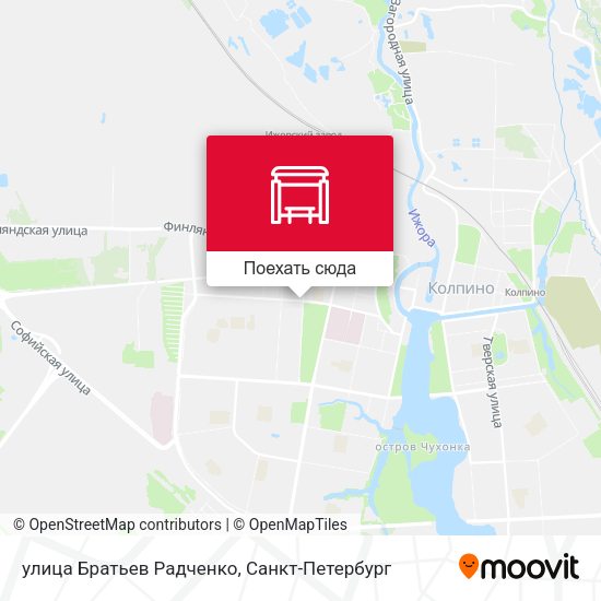 Карта улица Братьев Радченко