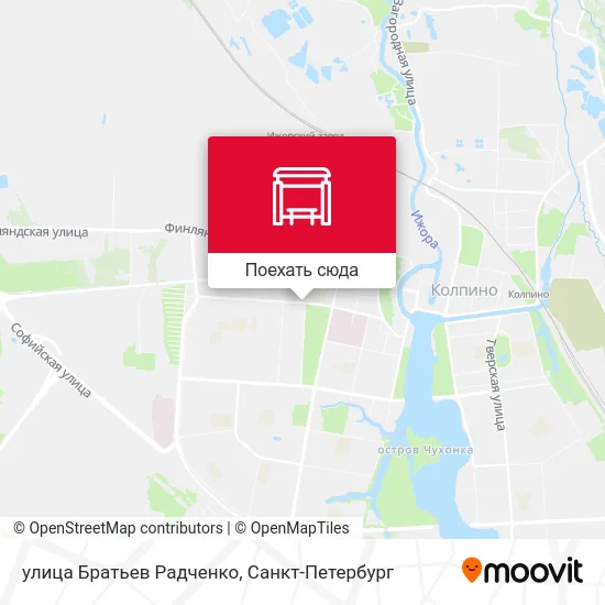 Карта улица Братьев Радченко