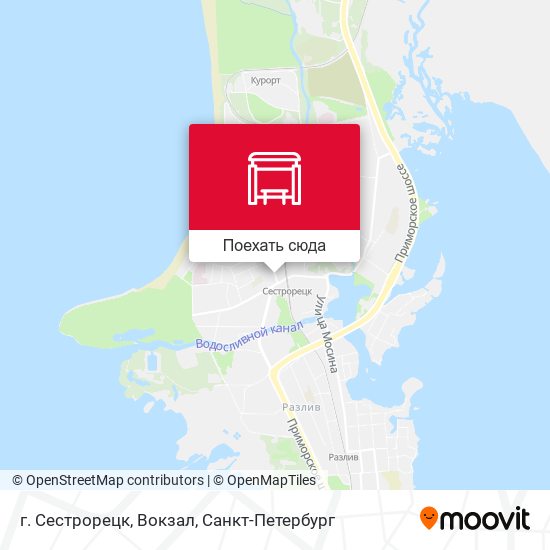 Карта г. Сестрорецк, Вокзал