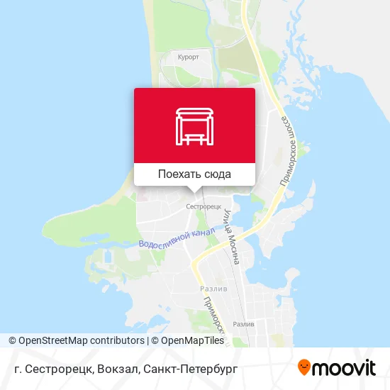 Карта г. Сестрорецк, Вокзал