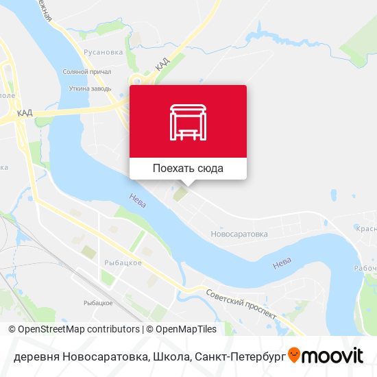 Карта деревня Новосаратовка, Школа