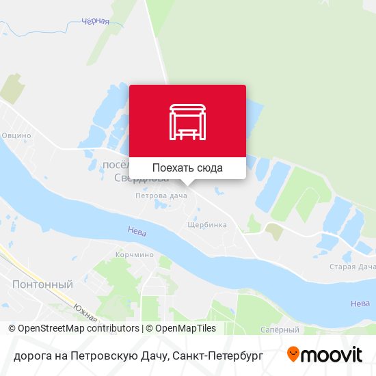 Карта дорога на Петровскую Дачу