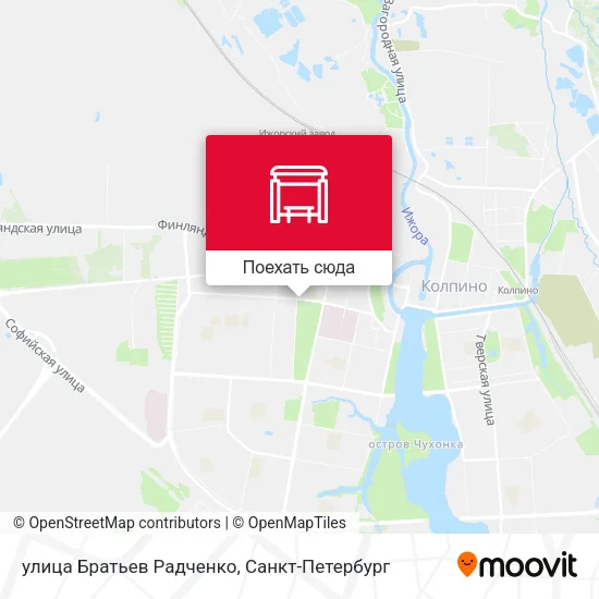 Карта улица Братьев Радченко