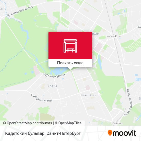 Карта Кадетский бульвар