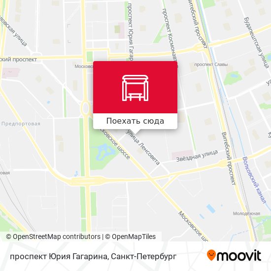 Карта проспект Юрия Гагарина