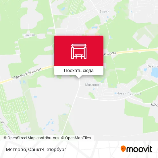 Карта Мяглово