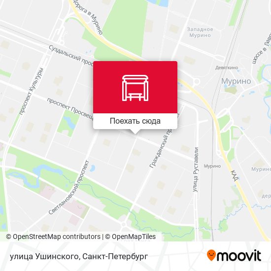 Карта улица Ушинского