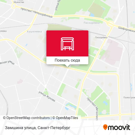 Карта Замшина улица