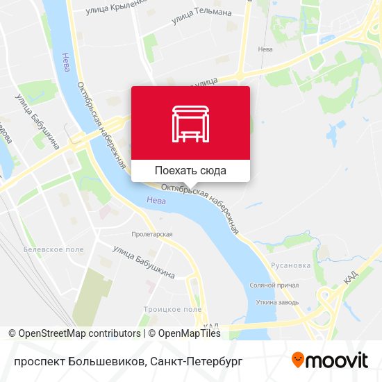 Карта проспект Большевиков