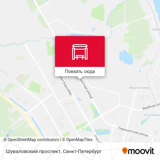 Карта Шуваловский проспект