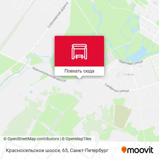 Карта Красносельское шоссе, 65