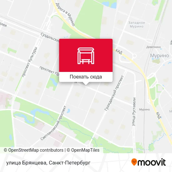 Карта улица Брянцева