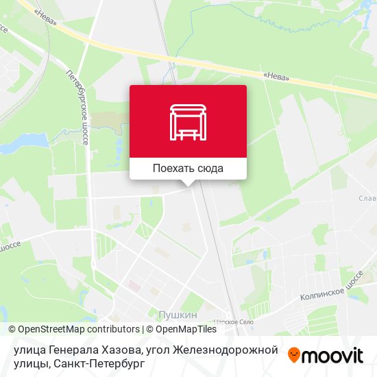 Карта улица Генерала Хазова, угол Железнодорожной улицы