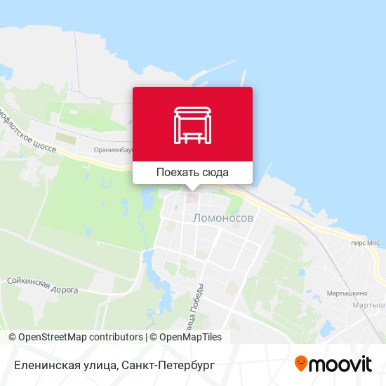 Карта Еленинская улица