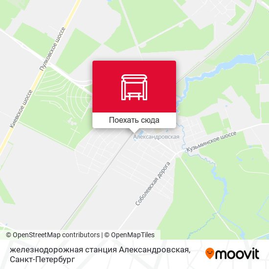 Карта железнодорожная станция Александровская